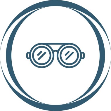 Gözlük simgesi modayla izole edilmiş arkaplan