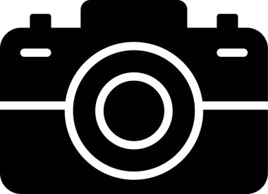 Kamera. Web simgesi basit illüstrasyon