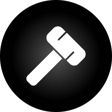 Çekiç. Web simgesi basit illüstrasyon