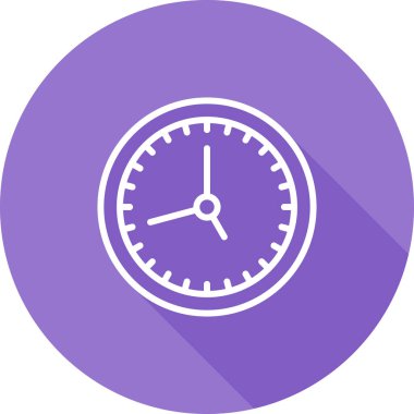 Saat simgesi vektör illüstrasyonu