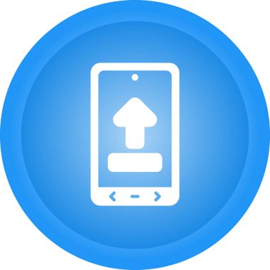 Cep telefonu. Web simgesi basit illüstrasyon