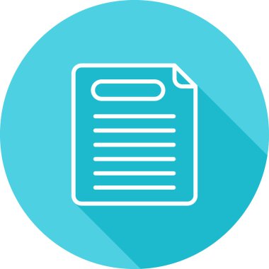 belge simgesi vektör illüstrasyonu