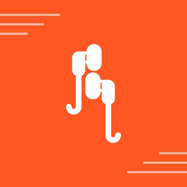 İki simgenin vektör illüstrasyonu