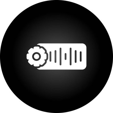 Modern ve teknoloji tasarımının illüstrasyon vektör simgesi