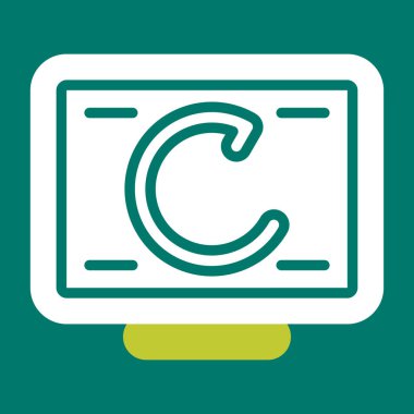 Modern dizüstü bilgisayar simgesinin vektör illüstrasyonu