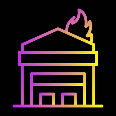 itfaiye evi vektör simgesi