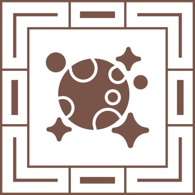 Casino çip kutsal kişilerin resmi, vektör çizim