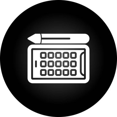 Bir kalemin vektör illüstrasyonu