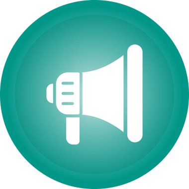 Konuşmacı. Web simgesi basit tasarım