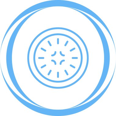 Bir çember simgesinin vektör illüstrasyonu