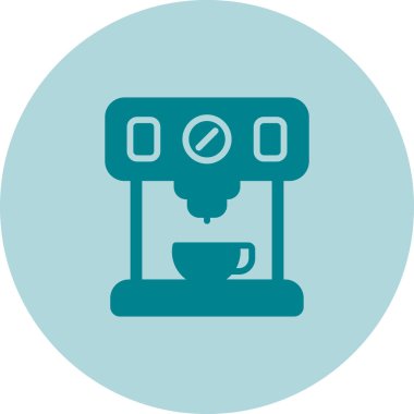 Kahve makinesi. Basit resimleme