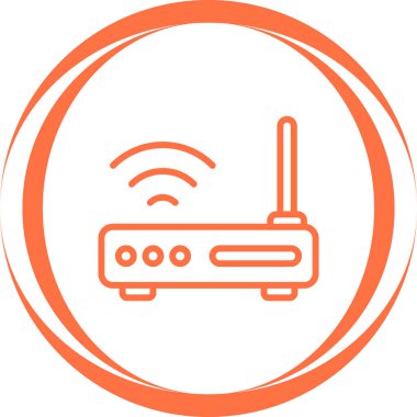 wifi router simgesi web basit illüstrasyonuName