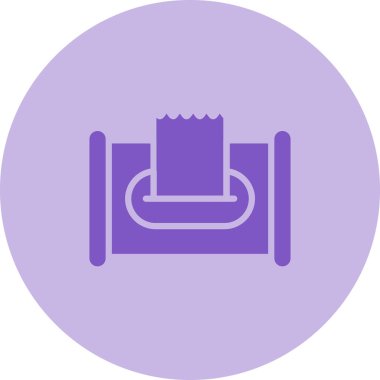 Kanepe. Web simgesi basit illüstrasyon