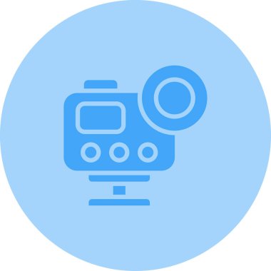 Kamera. Web simgesi basit illüstrasyon