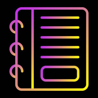 Belge. Web simgesi basit illüstrasyon