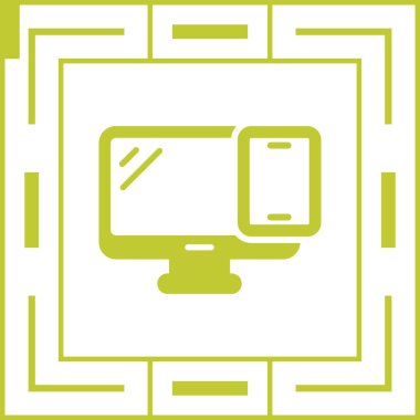 dizüstü bilgisayar simgesi, vektör illüstrasyonu