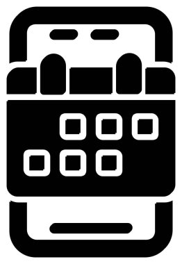 Takvim hesap makinesi vektör illüstrasyonu