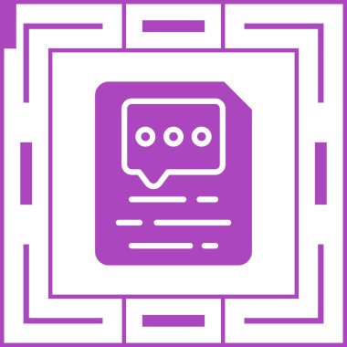 Mesaj var. Web simgesi basit illüstrasyon