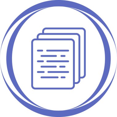 belge simgesi. Basit resimleme