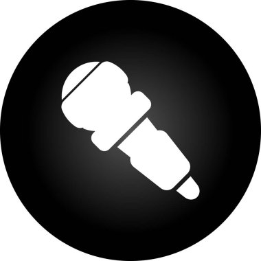 microphone icon web simple illustration