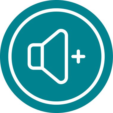 Hoparlör simgesinin vektör illüstrasyonu