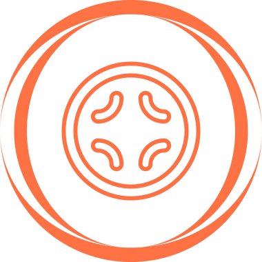 Çemberin modern bir simgesinin vektör çizimi