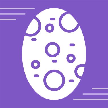 Yumurta simgesi, basit vektör çizimi