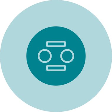 Modern simgenin vektör illüstrasyonu