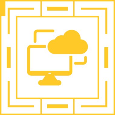 Moda biçimi izole edilmiş arkaplanda bulut hesaplama simgesi