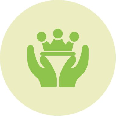 taç simgesi vektör illüstrasyonu