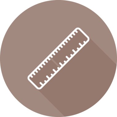 Cetvel vektör simgesi. Araç ve web tasarımının illüstrasyonu