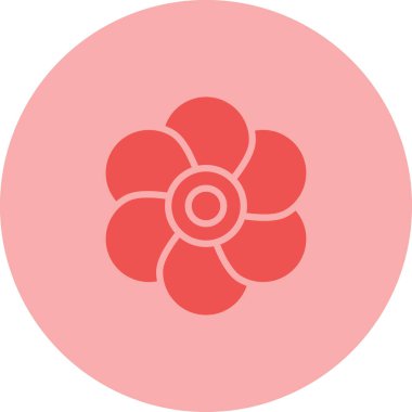 çiçek simgesi vektör illüstrasyonu