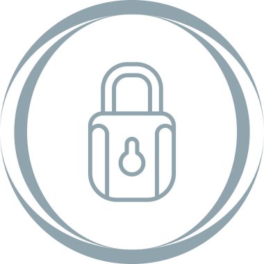 asma kilit web simge vektör çizim