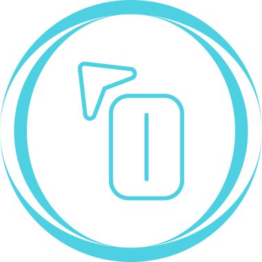 eşsiz bayrak vektör çizgisi simgesi