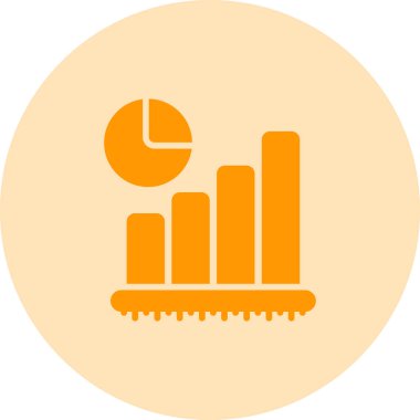 iş grafiği ikon vektör illüstrasyonu