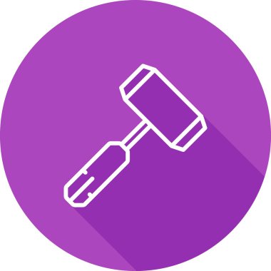 Çekiç. Web simgesi basit illüstrasyon
