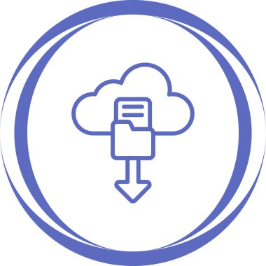 Bulut. Web simgesi basit tasarım