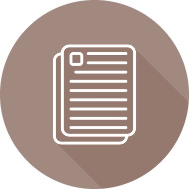 Belge. Web simgesi basit illüstrasyon