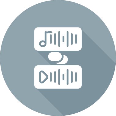 ses oynatıcı simgesi modada düz