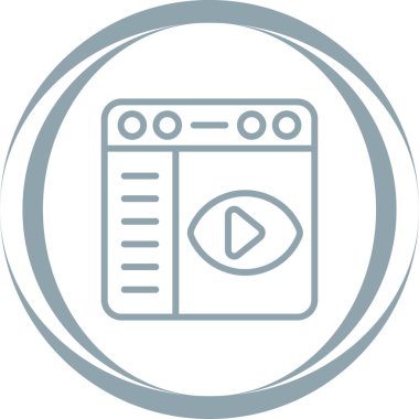 Müzik çalar modern simgesinin vektör illüstrasyonu