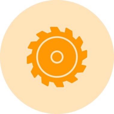 dişli simgesinin vektör illüstrasyonu