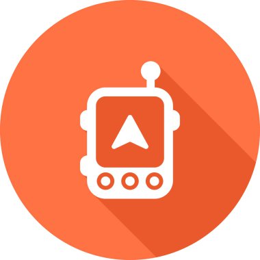 Bir robot simgesinin vektör illüstrasyonu