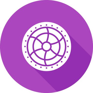 fan vektör simgesi modern çizgi illüstrasyonu