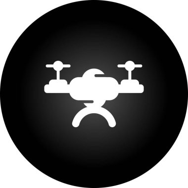 Drone simgesinin vektör illüstrasyonu