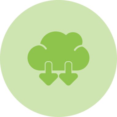 Ekoloji renkli vektör simgesi