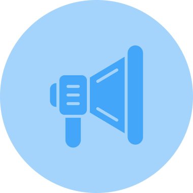 Konuşmacı. Web simgesi basit illüstrasyon