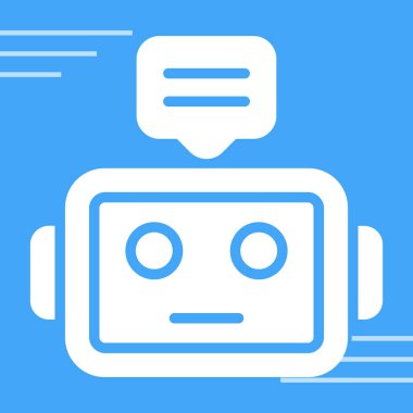 Cyborg kafa vektör simgesi