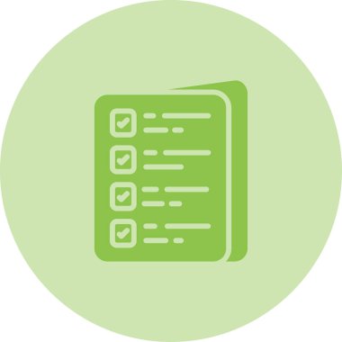 Kontrol listesi vektör simgesi modern illüstrasyon