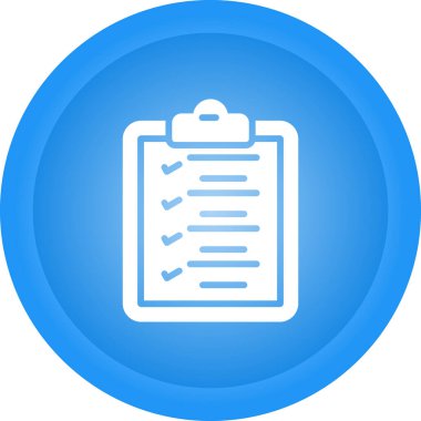 Kontrol listesi simgesi vektör illüstrasyonu