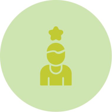 Kadın simgesinin vektör illüstrasyonu